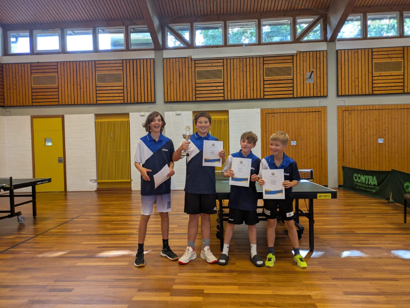 Sieger Team Lühe II - vl. Gustav Fröhling, Jacob Börger, Thees Burmester, Matteo Schmidt